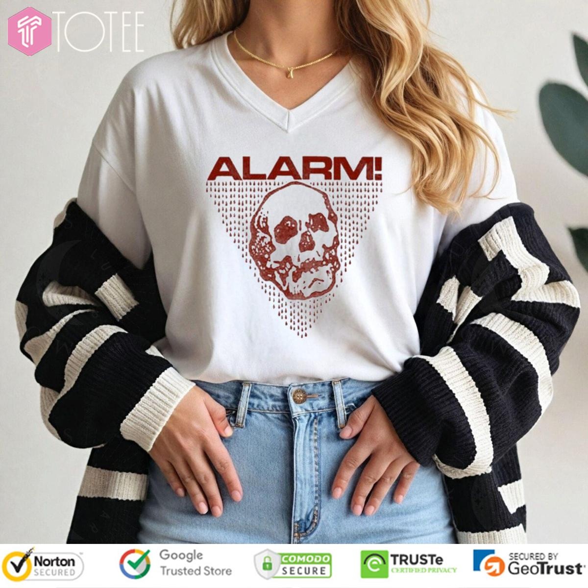 Skull Alarm V-neck