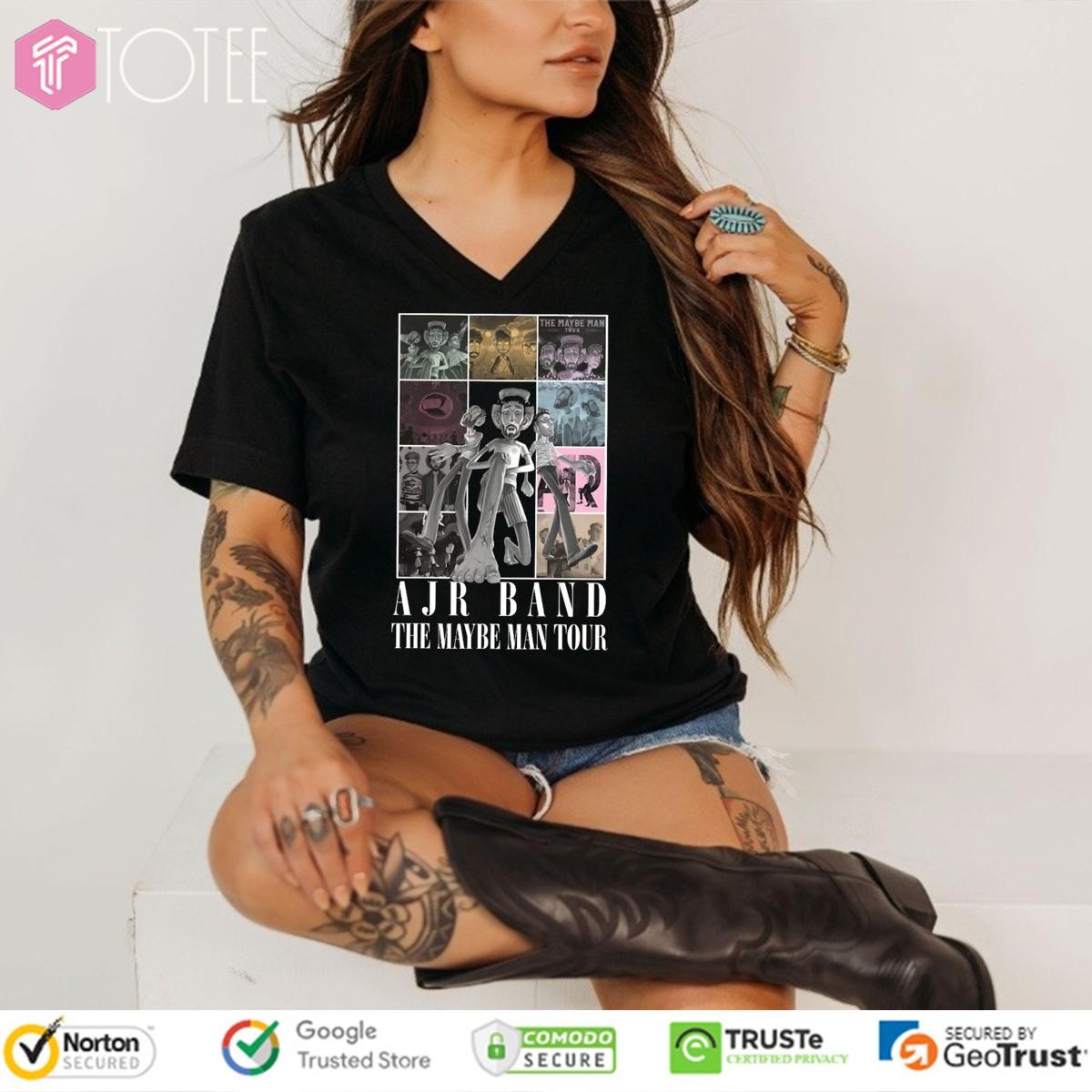 Ajr Band The May Be Man Tour Ver Eras Tour V-neck