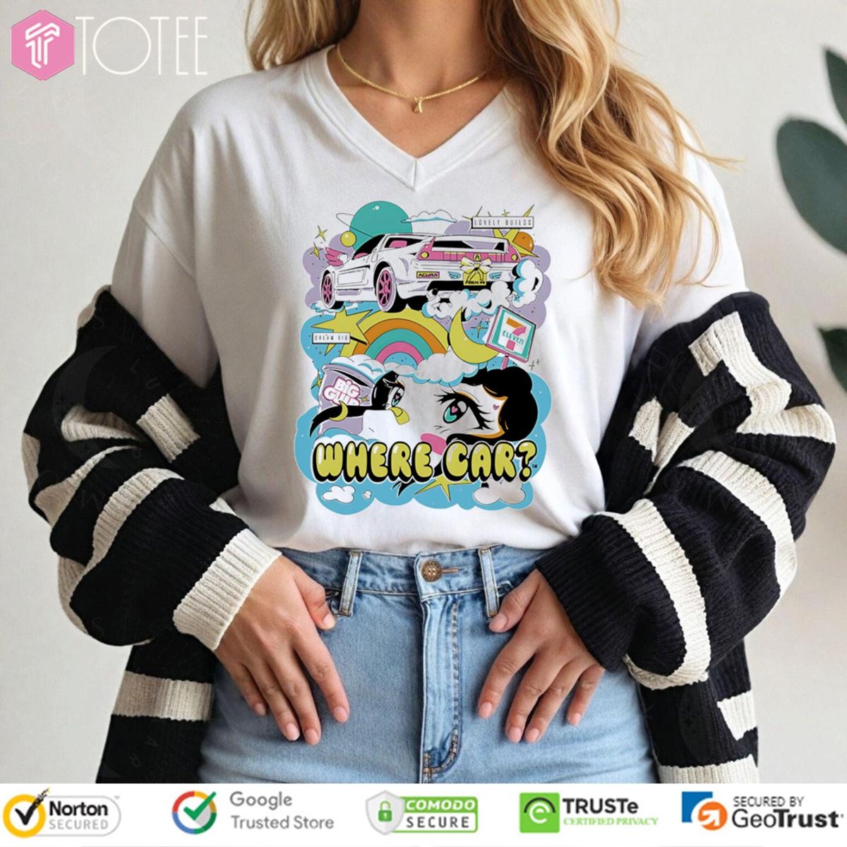 7 Eleven Where Car V-neck