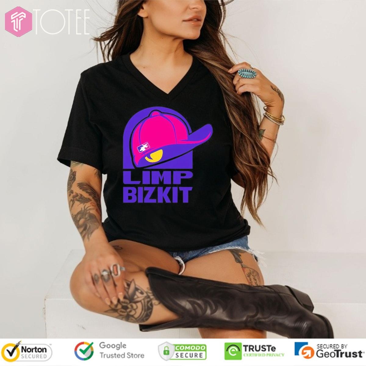 Limp Bizkit Snapback Cap Parody Taco Bell Logo V-neck